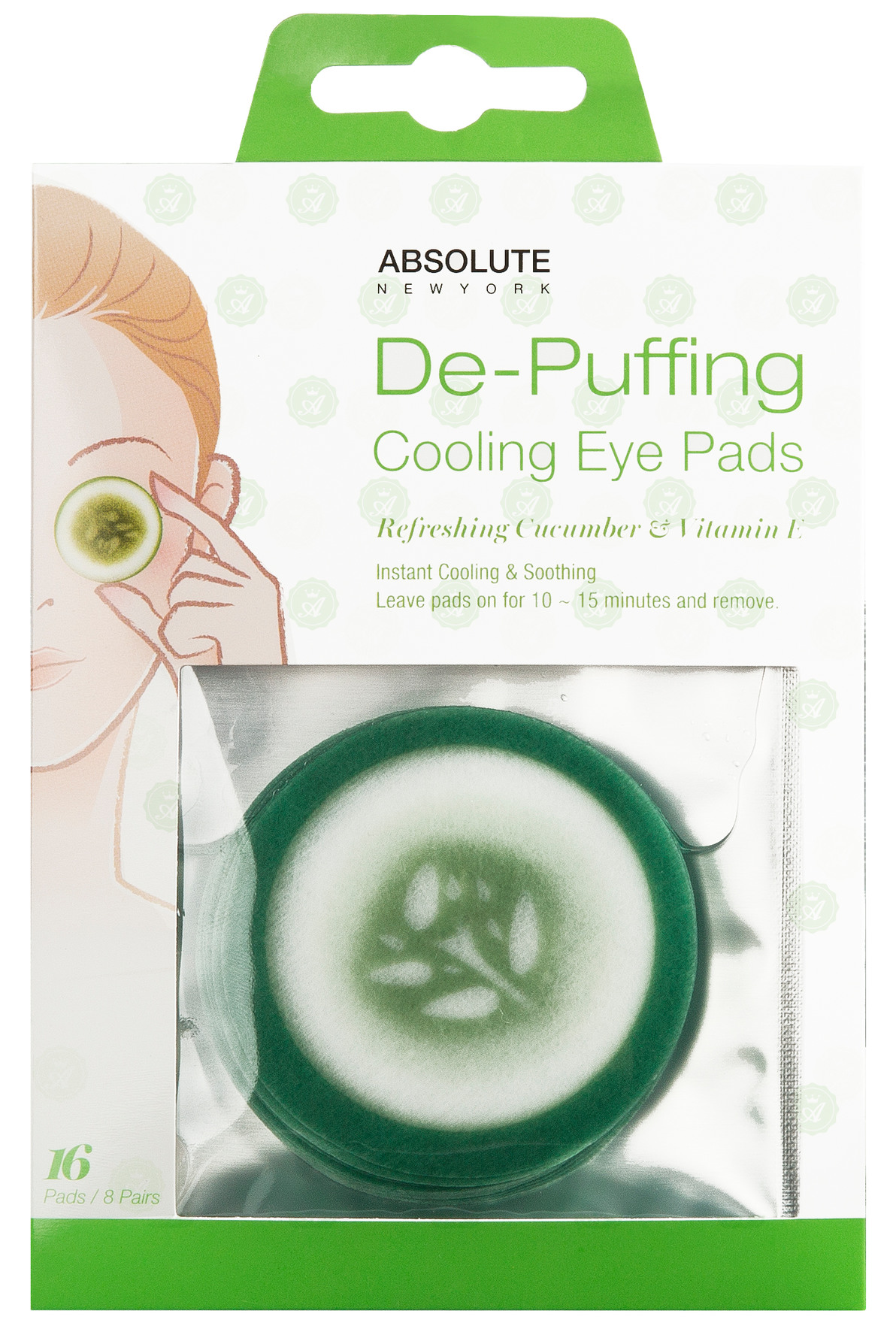 Køb Absolute New York Cooling Eye Pad Cucumber Matas