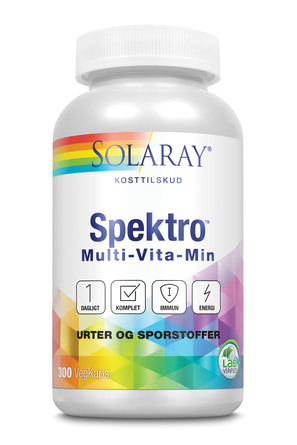 Solaray Spektro Multi-Vita-Min 300 kapsler