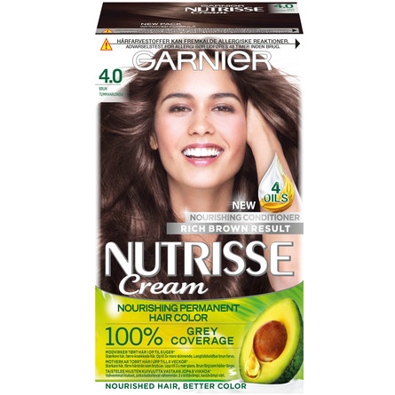 Garnier Nutrisse Cream Hårfarve 4 Brun