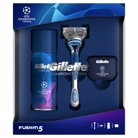 Gillette Fusion5 Gaveæske Champions League Edition