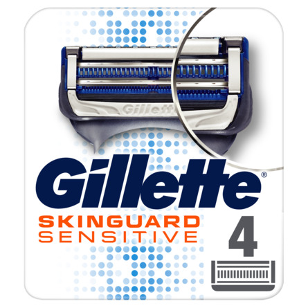 Gillette Skinguard Sensitive Barberblade 4 stk.
