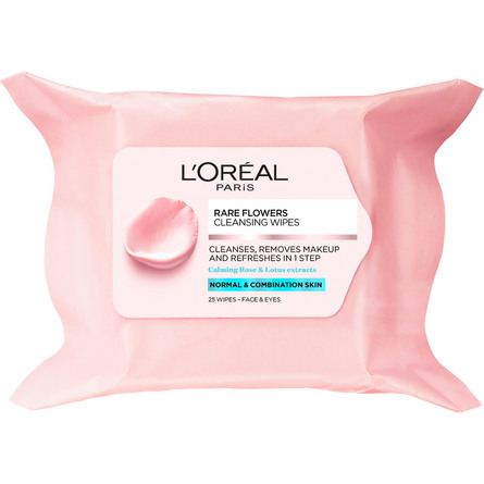 L'Oréal Paris Rare Flower Renseservietter Normal Hud 25 stk.