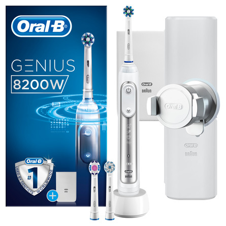 Oral-B El-tandbørste Genius 8200W Silver
