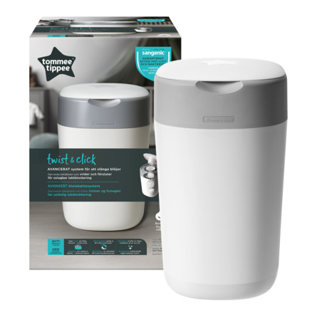 Tommee Tippee Sangenic Twist & Click Hvid Blespand Inkl. 1 refill