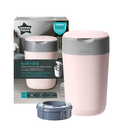Tommee Tippee Sangenic Twist & Click Pink Blespand Inkl. 1 refill