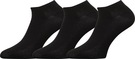 Matas Striber Bambus Sneakers Srømper Sort 3-pak Str. 37-41