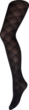 Decoy Strømpebuks 70den Geometrisk Mønster Black str. 36-38
