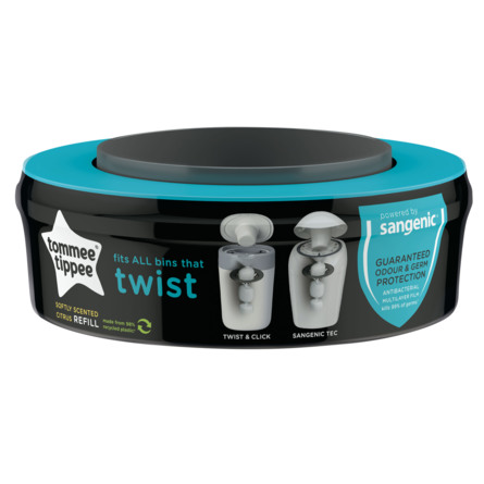 Tommee Tippee Sangenic Twist & Click Blee Poser 1 stk refill