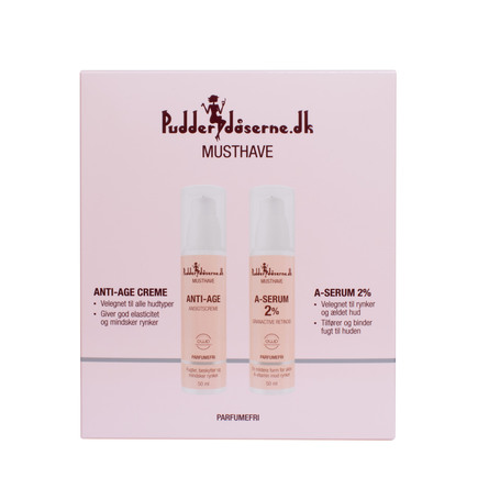 Pudderdåserne.dk A-Serum & Anti-Age Ansigtcreme Gaveæske