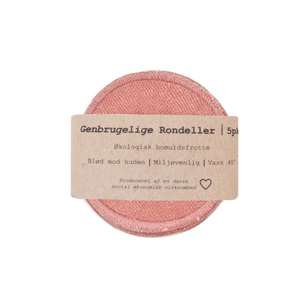 Pargaard Genbrugelige rondeller 5 stk. i dark nude