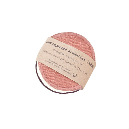 Pargaard Genbrugelige rondeller 10 stk. i dark nude, naturhvid og deep purple