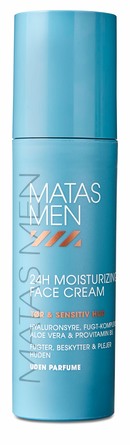 Matas Striber Men 24H Moisturizing Face Cream til Sensitiv Hud Uden Parfume 50 ml