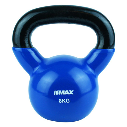 Titan Life træningsudstyr Kettlebell Blue Cast Iron Incl. Vinyl 8 kg