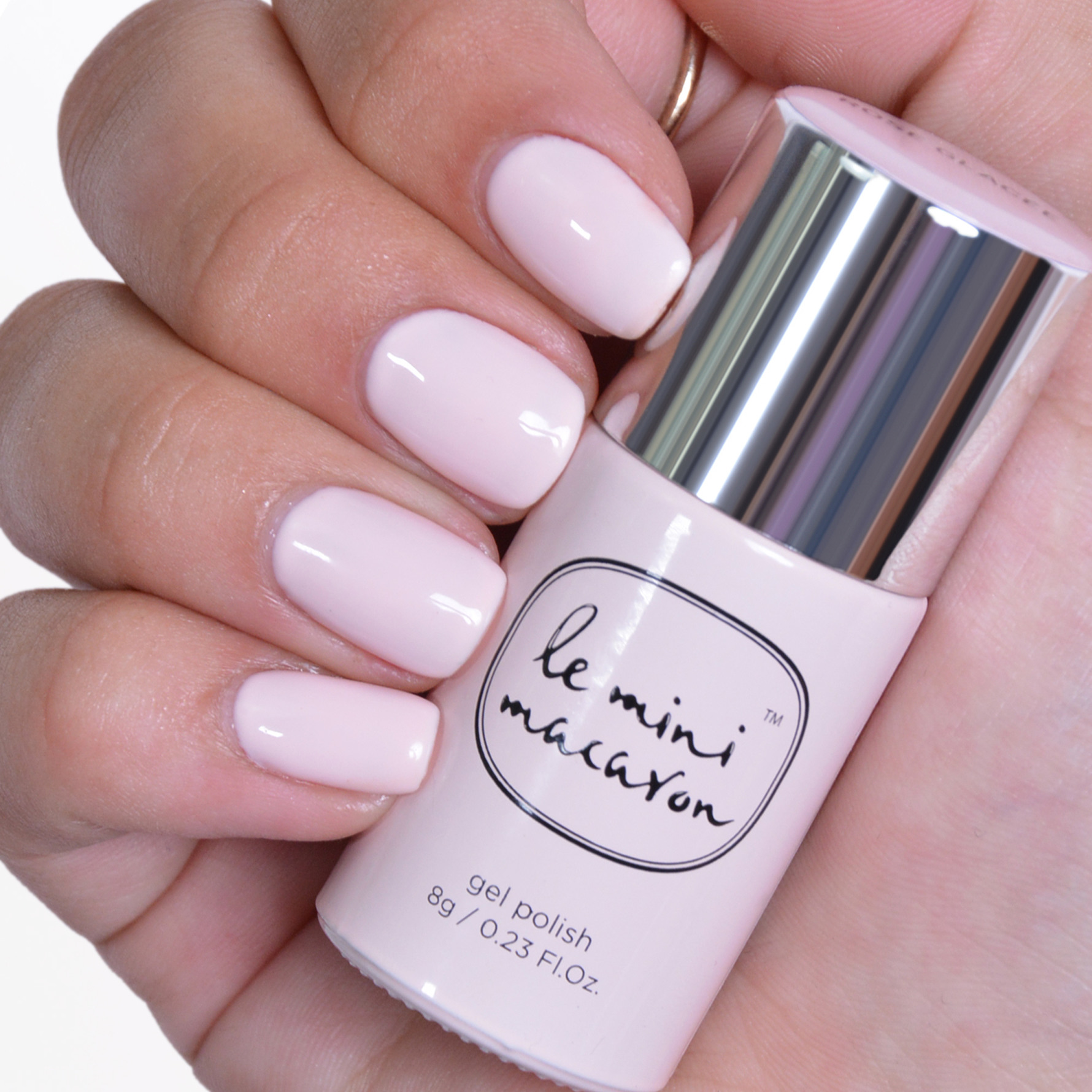 Køb Le mini macaron Single Gel Polish Rose Glacée - Matas