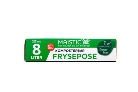 Maistic Bio Komposterbare fryseposer 8 L, 12 stk.