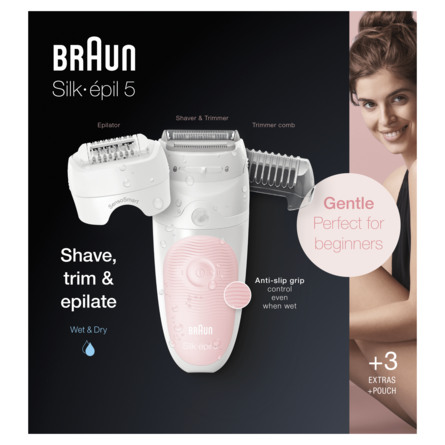 Braun Silk-Épil 5 Shave, Trim & Epilate 5-620 Silk-épil 5 5-620