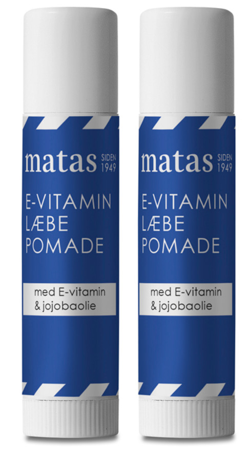 Køb Matas Striber Læbepomade med E-vitamin 2 x 4 g -