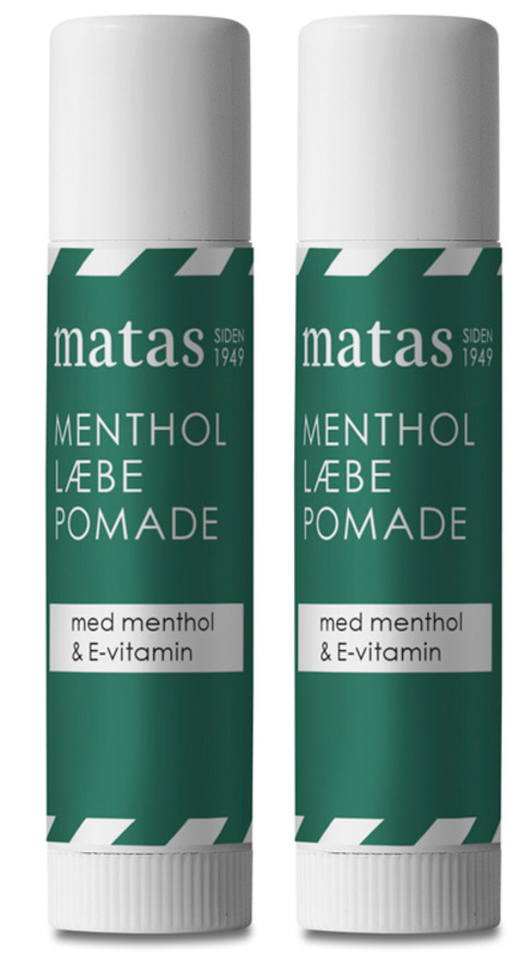 Køb Matas Menthol Læbepomade 2 x 4 -