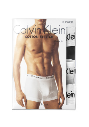 Calvin Klein Undertøj Trunks 3 Pack Black/White/Grey str. M