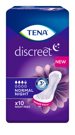 Tena Discreet Normal Night 10 stk