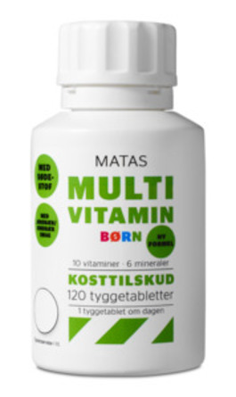Matas Striber Multivitamin Børn m/sødestof 120 tabl.