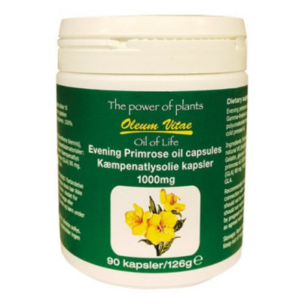 Oil of life Kæmpenatlysolie 1000 mg 90 kap