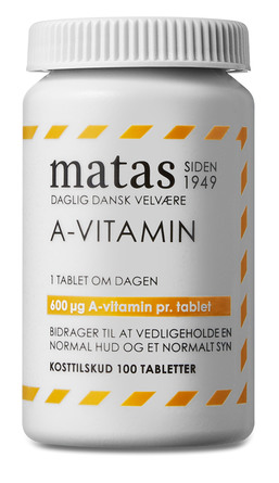 Matas Striber A-vitamin 600 mcg 100 tabl