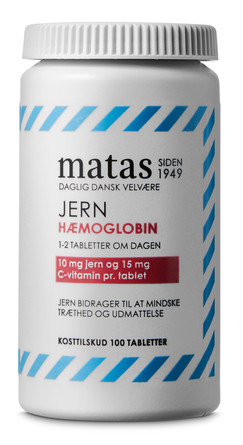 Matas Striber Jern Hæmoglobin 100 tabl
