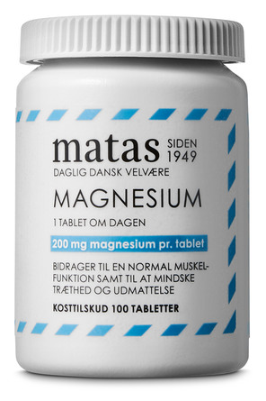 Matas Striber Magnesium 200 mg 100 tabl