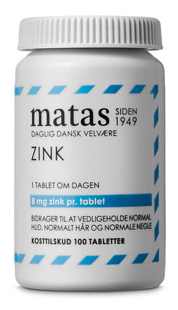 Matas Striber Zink 8 mg 100 tabl