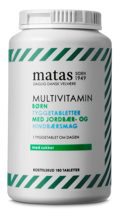 Matas Striber Multivitamin Børn m. sukker 180 tabl