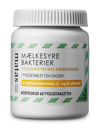 Matas Striber Mælkesyrebakterier Tygbar 60 tabl