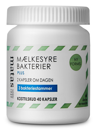 Matas Striber Mælkesyrebakterier Plus 40 kaps