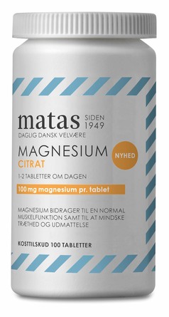 Matas Striber Magneisum Citrat 100 tabl.