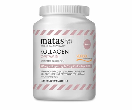 Matas Striber Kollagen 833 mg+C-vitamin 27 mg 100 tabl.