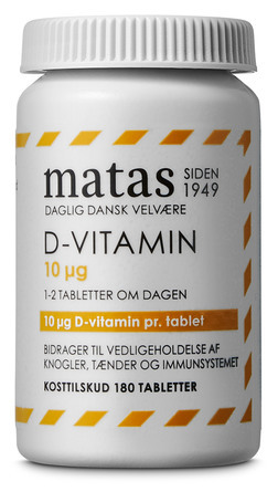 Matas Striber D-vitamin 10 µg 180 tabl