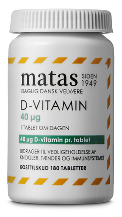 Matas Striber D-vitamin 40 µg 180 tabl