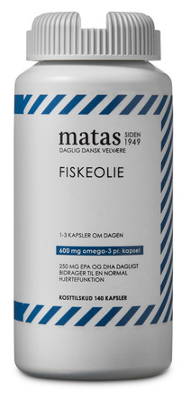 Matas Striber Fiskeolie 1000 mg 140 kaps