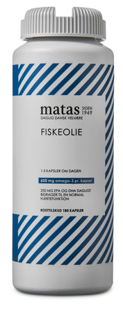 Matas Striber Fiskeolie 1000 mg 180 kaps