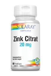 Zink Citrat 20 mg 60 kap