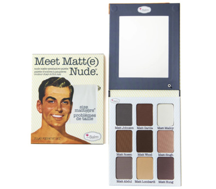 The Balm Duo Pack Meet Matte Nude Size Matters Øjenskygge Palette + Scuba Mascara WP