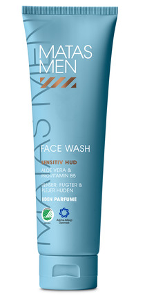 Matas Striber Men Face Wash til Sensitiv Hud Uden Parfume 150 ml