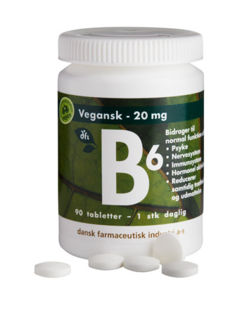 Dansk Farmaceutisk Industri B6 Vitamin 90 tabl