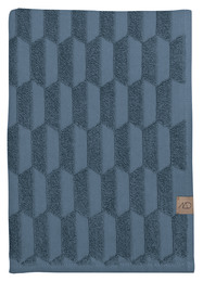 Mette Ditmer GEO gæstehåndklæde, 2 stk Slate Blue 35 X 55 cm