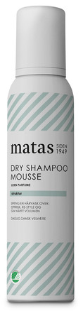 Matas Striber Dry Shampoo Mousse uden parfume 200 ml