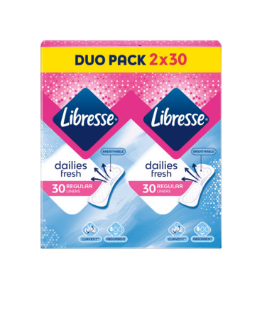 Libresse Trusseindlæg Normal Duo Pack 60 stk