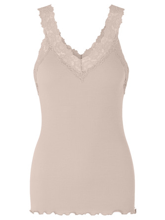 Rosemunde Organic Top V-neck Cacao Str. M