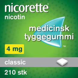 Nicorette® Classic tyggegummi 4 mg 210 stk