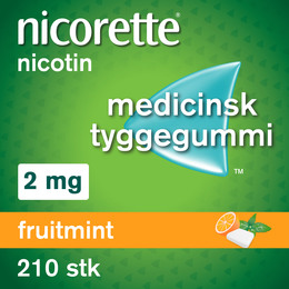 Nicorette® Fruitmint tyggegummi 2 mg 210 stk