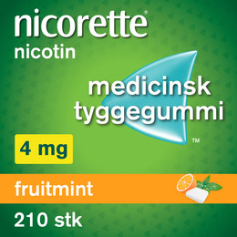 Nicorette® Fruitmint tyggegummi 4 mg 210 stk